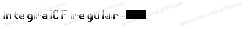 integraICF regular字体转换